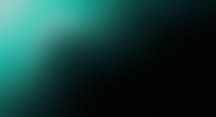 Fototapeta premium Serene gradient blending from turquoise to deep black illustration