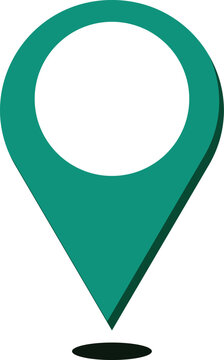 Minimalist Location Pin Icon iamge