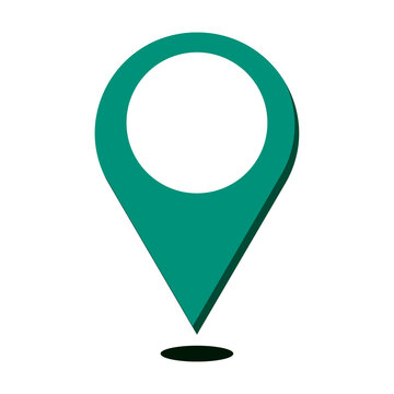 Minimalist Location Pin Icon iamge