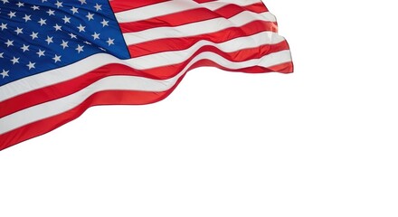 Fototapeta premium American flag waving in the wind