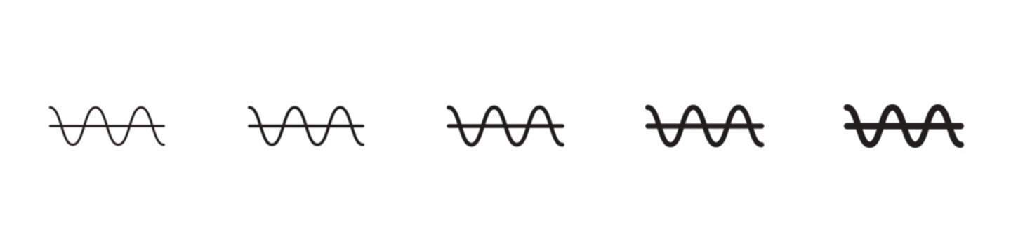 Wave sine icon