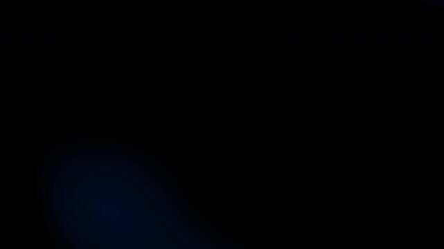 Real Shooted Cinematic Lens Flare Overlay on Black Background at 1000fps Slow Motion.