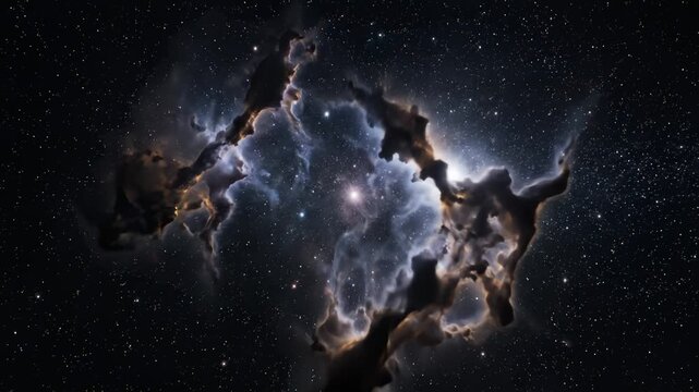 Navigating Nebulae Clouds Amid Stellar Stormfronts Beyond