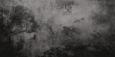 Fototapeta premium Dark vintage grunge wall background with aged gray concrete texture and a rough weathered stone surface pattern