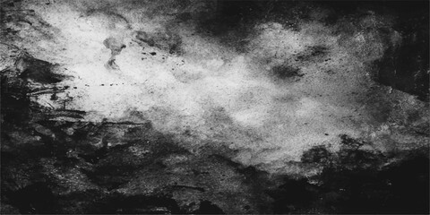 Dark abstract grunge background with scratches and a textured storm of smoke and clouds across a black night sky backdrop © MDMURAD