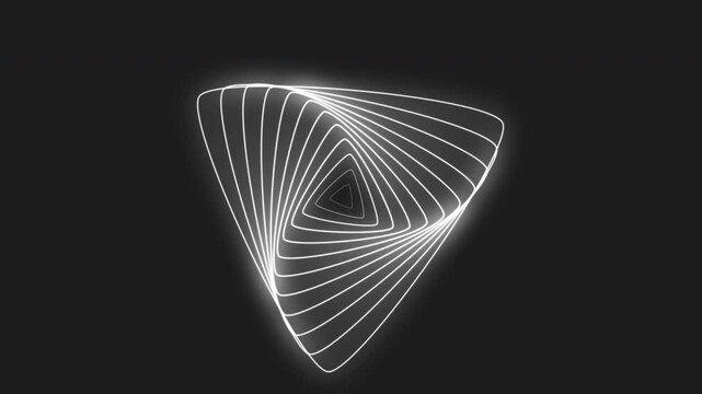 animation wave with triangle radio waves suitable for promotional media
