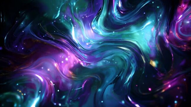Colorful abstract swirling patterns in motion.
