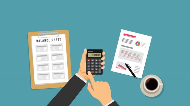 low cash flow video animation concept