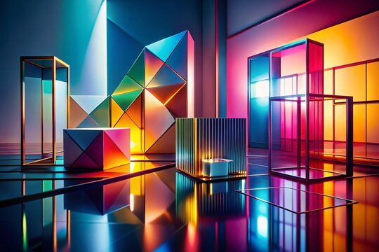 Minimalist Reflection: Assembly & Disassembly of Geometric Shapes