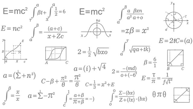 Mathematical Equations and Formulas.