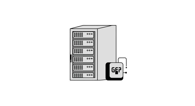 Server Computer Data Storage.