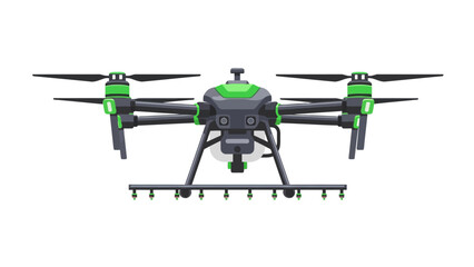 Fototapeta premium Drone with green accents.