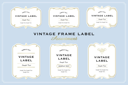 ヨーロッパの豪華なゴールドのヴィンテージフレームベクターセット。装飾的なカール、仕切り、ボーダーデザイン、そして金色のコンポーネントデザインは、結婚式の招待状、メニュー、化粧品、ブティック、スパ、ロゴデザインに最適です