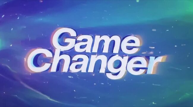 Game Changer Text Overlay: Dynamic Business Success & Innovation Background