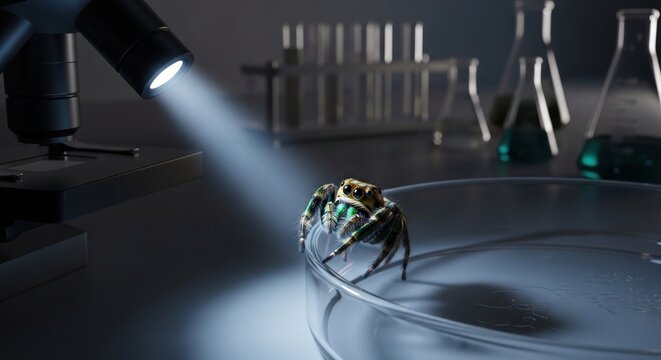 microscope in laboratory