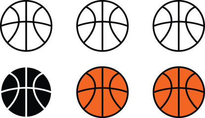 Obraz premium Basketballs in Different Colors