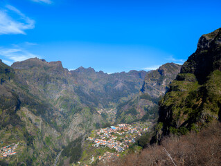 Obraz premium Panoramic View of Curral das Freiras Valley in Madeira (Portugal)