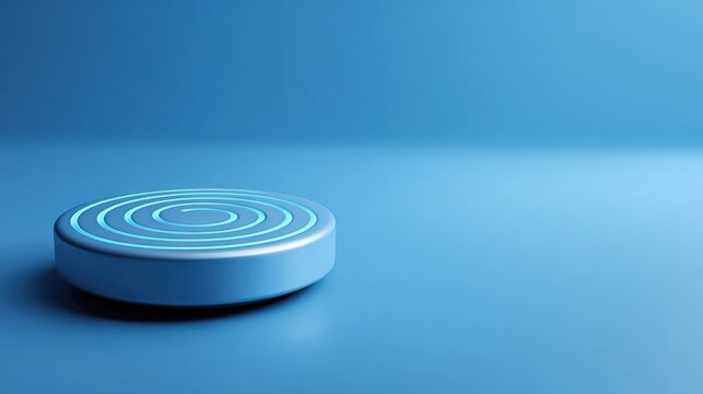 blue motion sensor technology on a blue background