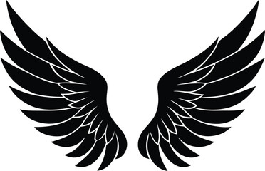 Fototapeta premium Wings icons . Wing logo. Vector