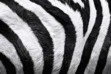 Fototapeta premium Zebra fur texture showing natural striped pattern