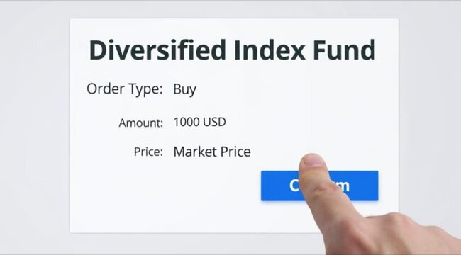Digital Stock Trading Order: Buy Diversified Index Fund Online