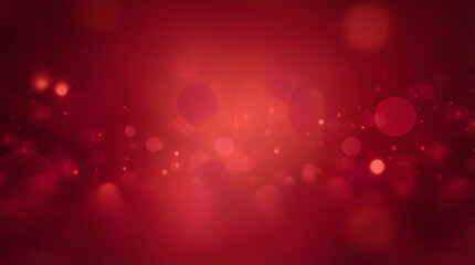 Soft red bokeh background with diffused glowing circles and a gentle, expansive festive atmosphere. © Presiyan