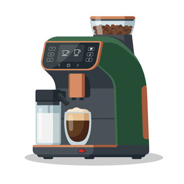 A sleek and modern espresso machine stands ready for brewing, symbolizing the art of coffee making and the passion behind enjoying quality beverages at home.