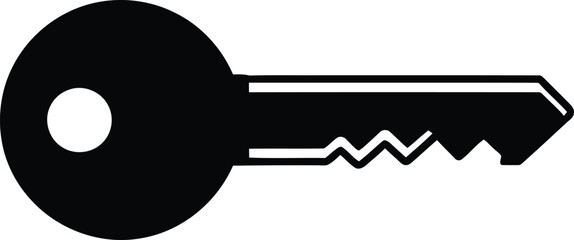 Black key icon Vector © Sultan