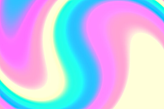 Abstract magical rainbow gradient swirl.