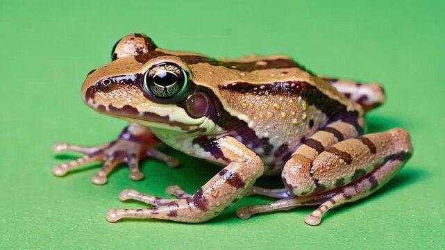 frog on a leaf