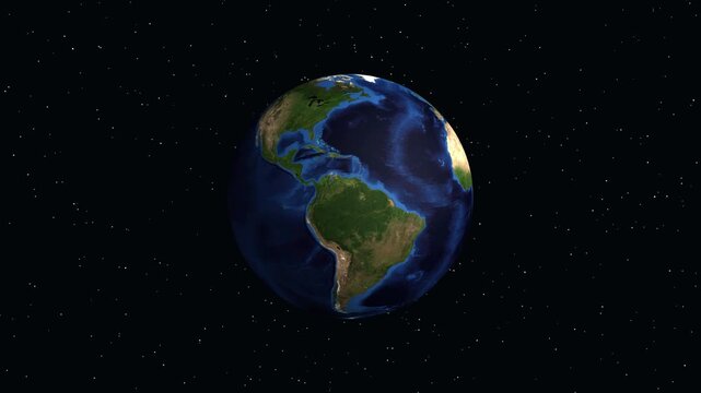 Earth Zoom Animation Focusing on Kaduna Nigeria with Longitude and Latitude
