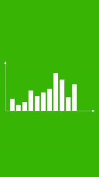 Financial background showing analytic with moving line and graph. Full HD. 4K