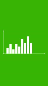 Financial background showing analytic with moving line and graph. Full HD. 4K