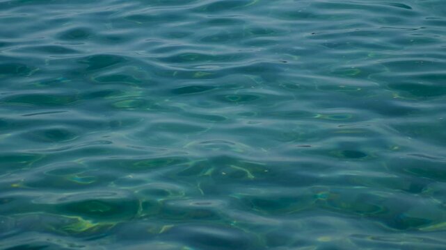 Close-up of sea and pool water. Selective focus.
