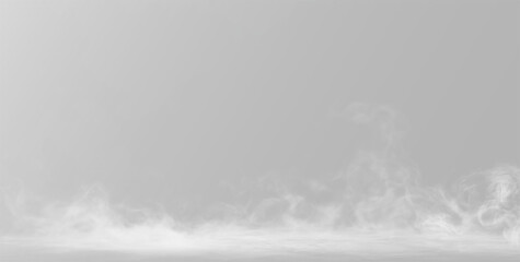 fog and smoke clouds spreading on the ground transparent background © Alehandro