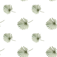 Seamless childish watercolor pattern with jungle leaves. Cute pattern, African safari  © Sweet