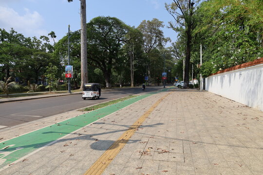 Siem reap city in Cambodia downtown daytime