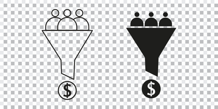 Customer Targeting Outline Icon, Audience Selection Linear Symbol, Marketing Strategy Line Art Vector