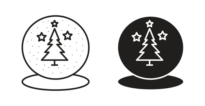 Snow globe icon. web vector design