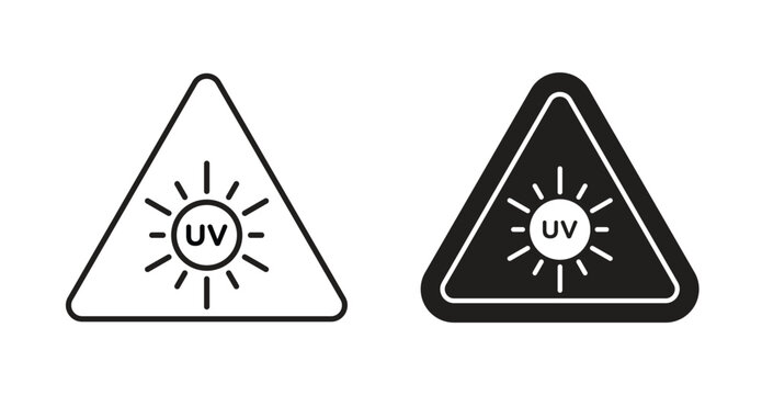 UV light do not look signs. web vector design