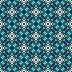 Fototapeta premium Seamless Ikat ethnic traditional Textile pattern geometric abstract folklore ornament Tribal ethnic illustration background design for print, clothing, scarf