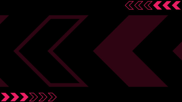 Dynamic abstract geometric background with contrasting dark and vibrant pink chevron patterns, creating a sense of forward movement
