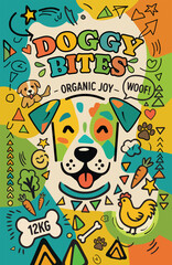 Obraz premium Doggy food Packagin or poster creative
