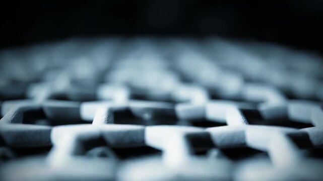 Carbon nanotube molecular structure forming a hexagonal lattice, visualizing scientific research and advanced material development in nanotechnology and engineering fields