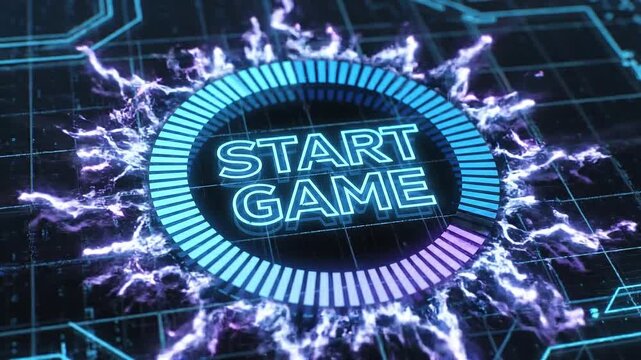 Embrace the nostalgic charm of classic pixelated graphics, inviting players to begin a new adventure with the iconic 'START GAME' prompt on a vintage monitor screen