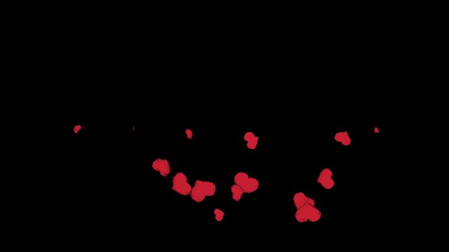 Loopable hand drawn doodle sketch heart shape Cartoon animation on a black background. Love on valentines day. Vintage Scratch style Concept: love, valentine's day, mother's day, marriage, event