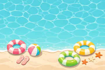 Fototapeta premium Tropical Summer Vacation Concept with Exotic Plants and Sunshine