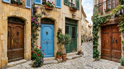 Obraz premium narrow street in old town