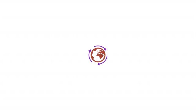 Global network and globalization icon