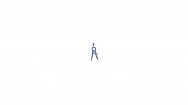 Geometry compass icon